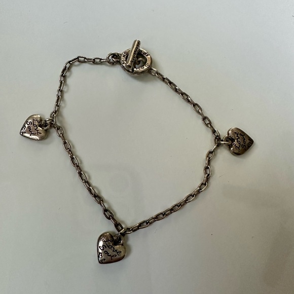 Sterling silver Heart Charm Bracelet - Picture 3 of 6